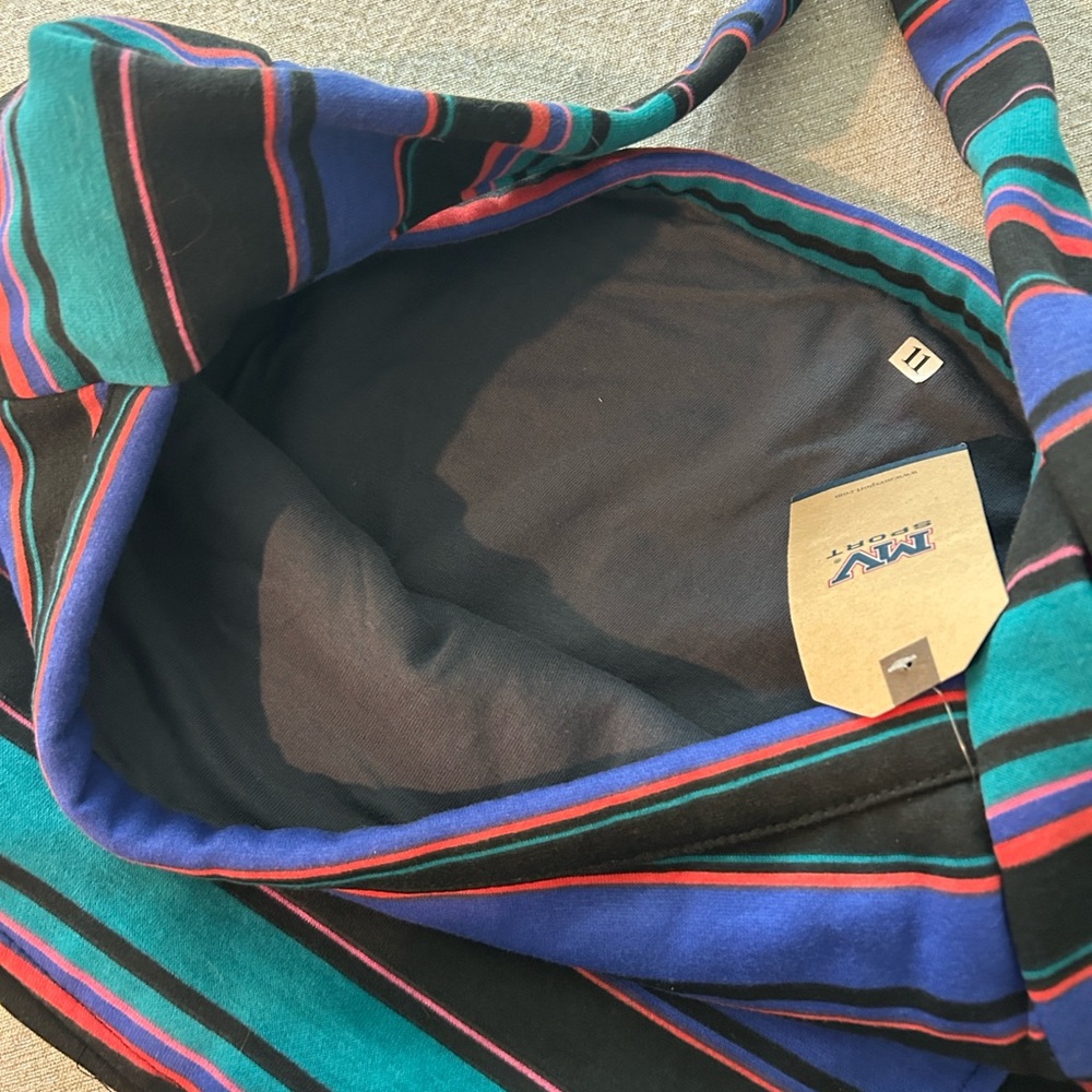 MV Sport Pro-Weave Slouch Bag Multicolor Striped Durable Deep Pocket Washable - Picture 3 of 12